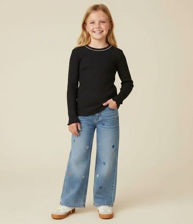 Remera Infantil con Termocolantes en el Cuello – Talle 7 a 14 años