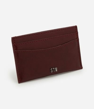 Billetera Pequena en PU con Aplicación de Letras en Relieve