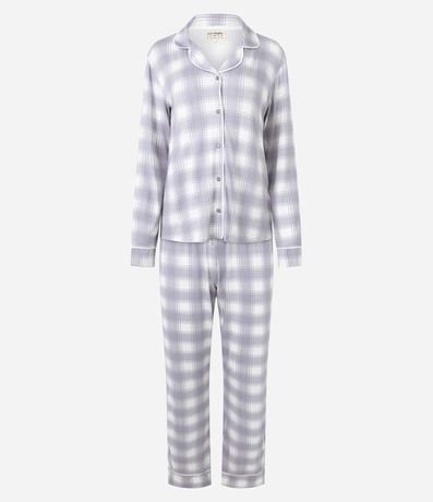 Pijama Americano en Viscolycra con Estampa de Cuadros 5