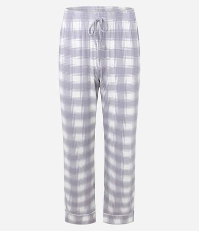 Pijama Americano en Viscolycra con Estampa de Cuadros 6
