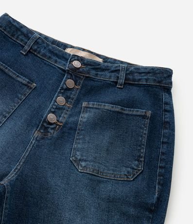 Pantalón Flare en Jeans con Botones Delanteros Curve & Plus Size 8