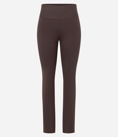 Pantalón Recto Deportivo en Microfibra