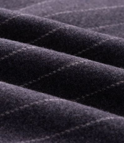 Campera Regular en Polivelour con Raya de Tiza 9
