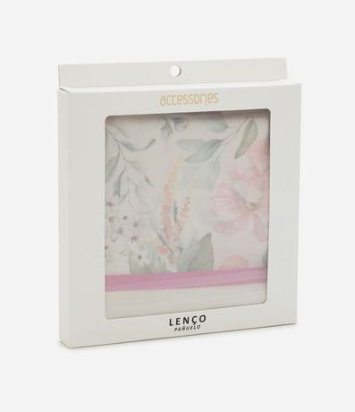 Pañuelo Satinado Para Regalar con Estampado Floral 3