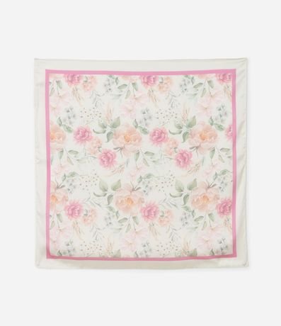 Pañuelo Satinado Para Regalar con Estampado Floral 4
