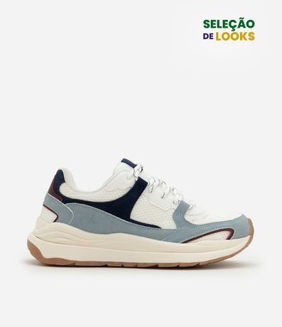 Championes Jogging en PU con Recortes Contrastantes 1