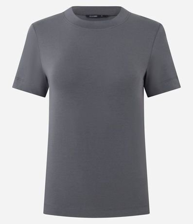 Blusa en Rib con Cuello Redondo 5