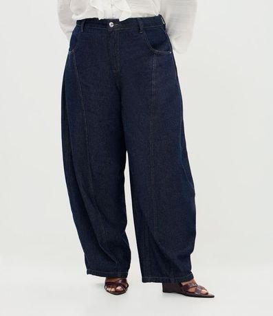 Pantalón Barrel en Jeans Raw Curve & Plus Size 2
