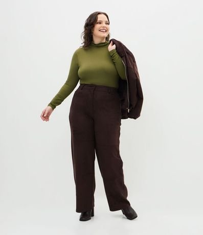 Blusa Cuello Alto en Viscolycra Curve & Plus Size 2