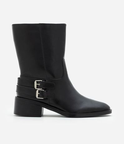 Bota Caña Corta en PU con Salto Bloco