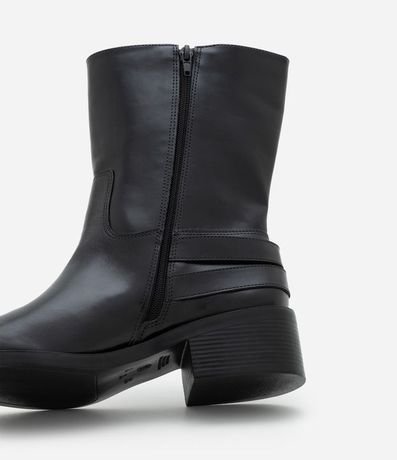 Bota Caña Corta en PU con Salto Bloco 4