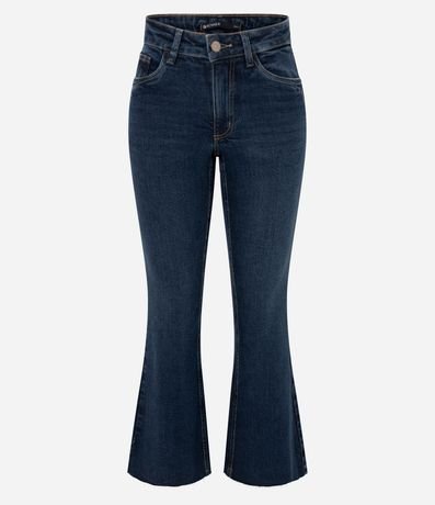 Pantalón Flare Cropped en Jeans con Cintura Mediana 3