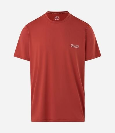 Remera Regular en Poliamida con Tecnologia Dry y Estampa Lettering Seeking My Highs 6