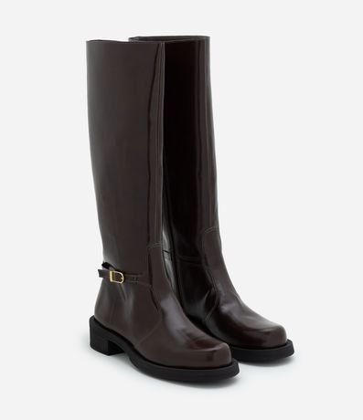 Bota de Montar de PU con Caña Alta 3