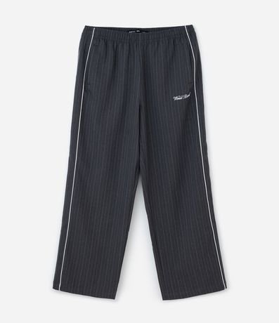Pantalón Helanca Raya de Tiza con Bordado 5
