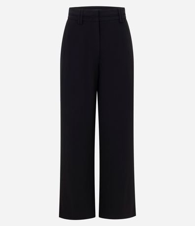 Pantalón Wide Leg Sastrería con Trabillas en la Cintura 5