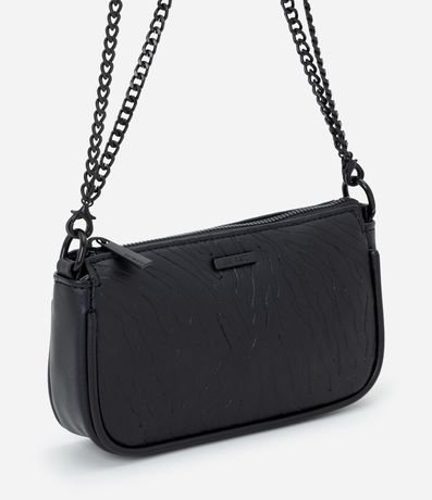 Cartera Transversal Pequeña en PU con Textura Marcante
