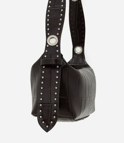 Bolsillo Baguette Texturizada con Metales 2