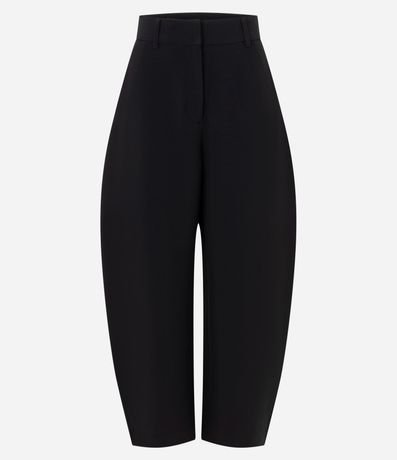 Pantalón Barrel sastrería en Crepé con Bolsillos traseros