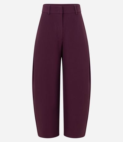 Pantalón Barrel sastrería en Crepé con Bolsillos traseros 1