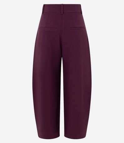 Pantalón Barrel sastrería en Crepé con Bolsillos traseros 2