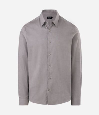 Camisa Regular Tecnológica en Sarga Elástica 6