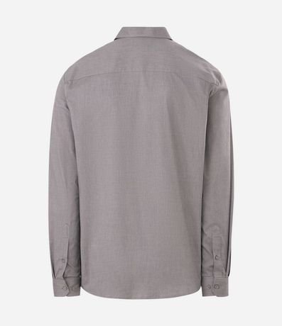 Camisa Regular Tecnológica en Sarga Elástica 7