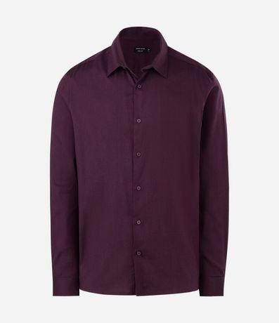 Camisa Regular Tecnológica en Sarga Elástica 5