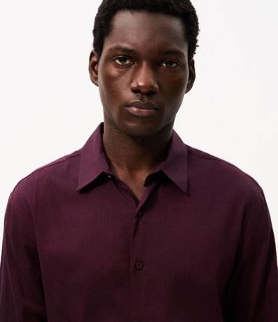 Camisa Regular Tecnológica en Sarga Elástica 4