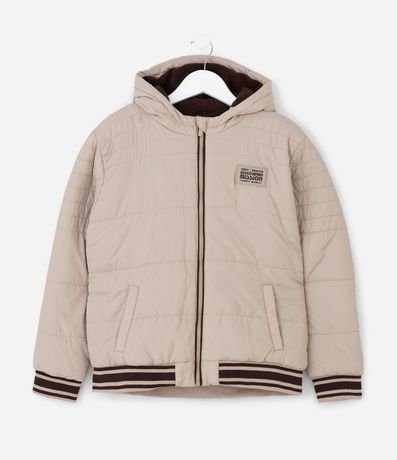 Campera Infantil Puffer con Patch Gomoso – Talle 5 a 14 años 2