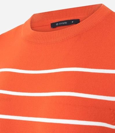 Blusa Manga corta en Punto con Estampa Rayada 3