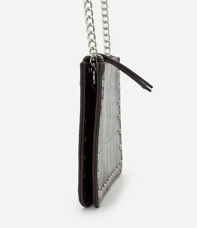 Cartera Transversal Texturizada con Metales Níquel 2