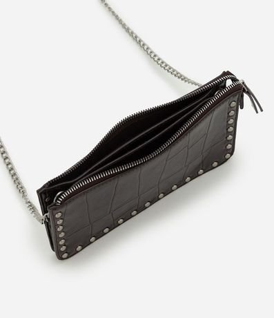 Cartera Transversal Texturizada con Metales Níquel 4