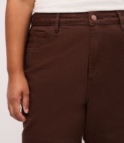 Pantalón  Wide Leg en Sarga con Elástico Interno Curve & Plus Size 3