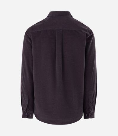 Camisa en Terciopelo con Bolsillos Delanteros 2