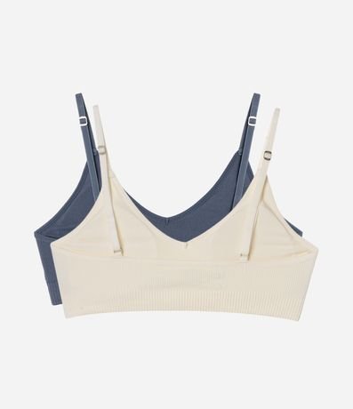 Kit 2 Soutiens Top con Copa Removible en Poliamida Seamless 2