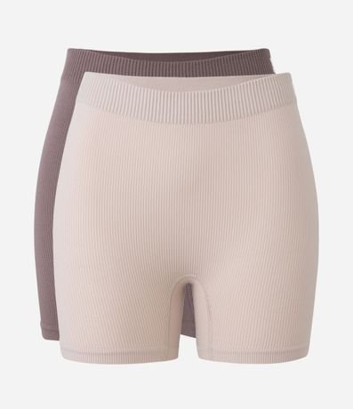 Kit 02 Bombachas Boyshort en Poliamida Seamless
