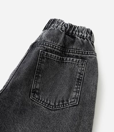 Pantalón Wide Leg Infantil en Jeans con Cinturón y Hebilla - Talle 5 a 16 años 3