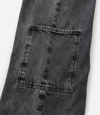Pantalón Wide Leg Infantil en Jeans con Cinturón y Hebilla - Talle 5 a 16 años 4