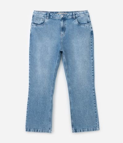 Pantalón Recto en Jeans con Brillo Aplicado Curve & Plus Size 5