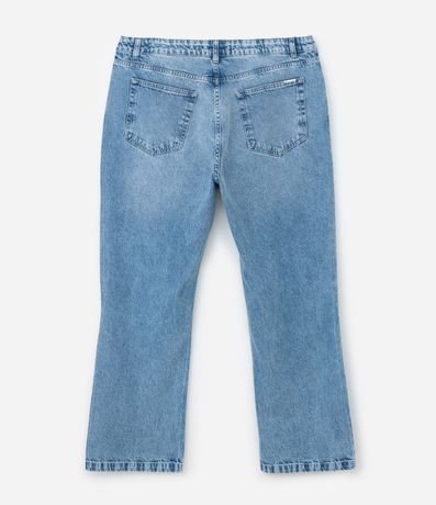 Pantalón Recto en Jeans con Brillo Aplicado Curve & Plus Size 6