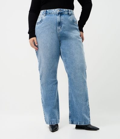 Pantalón Recto en Jeans con Brillo Aplicado Curve & Plus Size 2