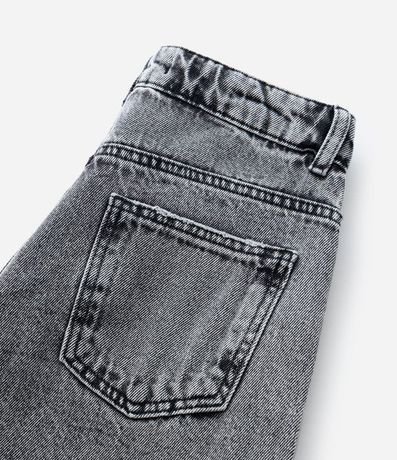 Pantalón Wide Leg Infantil en Jeans con Estrellas de Brillos - Talle 5 a 14 años 4