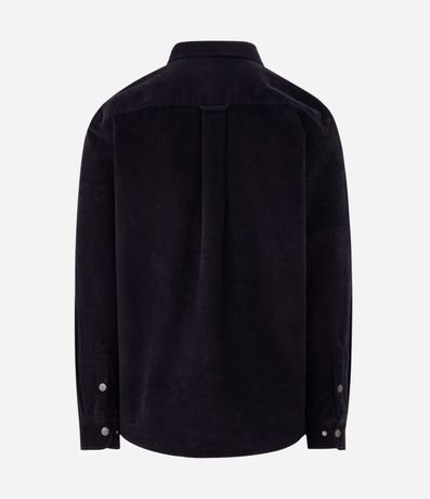 Camisa en Terciopelo con Bolsillo en el Pecho y Abotonado 7