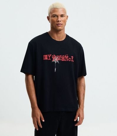 Remera Boxy en Algodón con Estampado My Chemical Romance 1