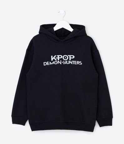Buzo Infantil Oversized con Capucha y Estampado Huntrix – Talle 7 a 16 años