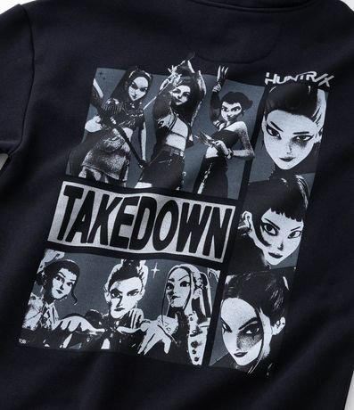 Buzo Infantil Oversized con Capucha y Estampado Huntrix – Talle 7 a 16 años 7