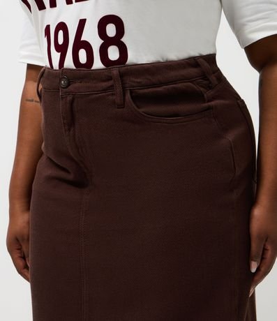 Pollera Midi Cotele con Encaje Curve & Plus Size 3