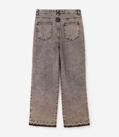 Pantalón Jean Super Baggy con Ruedo Desflecado y Nesga 2