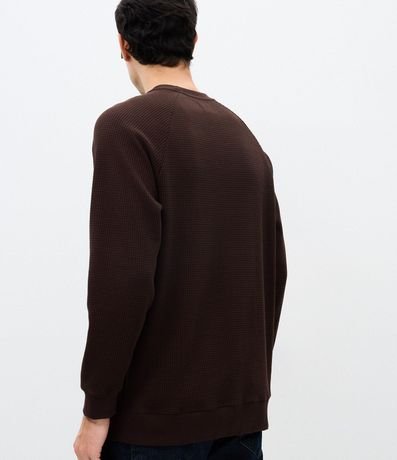Buzo Masculino Waffle en Algodón con Cuello Redondo 3